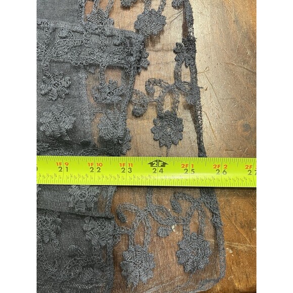 100% Linen Button Front Shacket Sz Med made in Italy Lagenlook Boho Hippie Blue - Picture 10 of 15